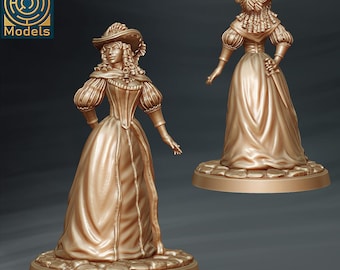 Milady De Winter - Individual Miniature - D&D Fantasy RPG - Labyrinth Models - French, Historical, Fantasy, Three Musketeers