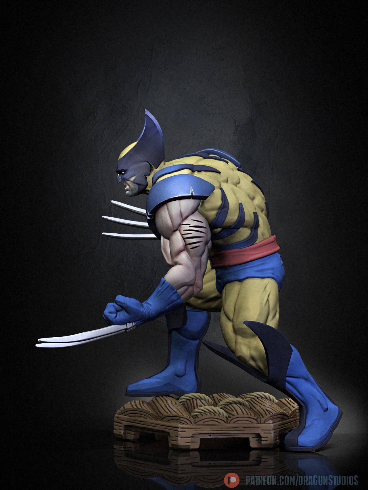 Wolverine Action Pose - Marvel/comic Style Fan Art Dragun Studios ...
