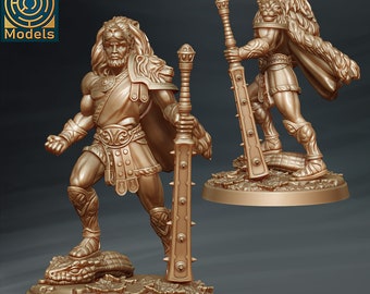 Olympians, Herakles Miniature - D&D Fantasy RPG - Labyrinth Models - Greek Mythology, Hercules, Ancient, Heracles