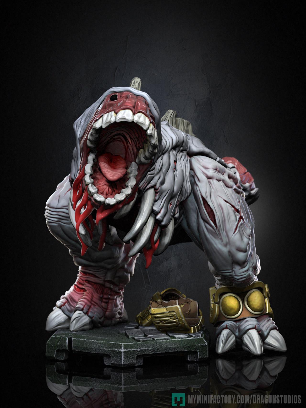 Gergoth - Castlevania Fan Art Dragun Studios -  Large Scale Fantasy Miniature