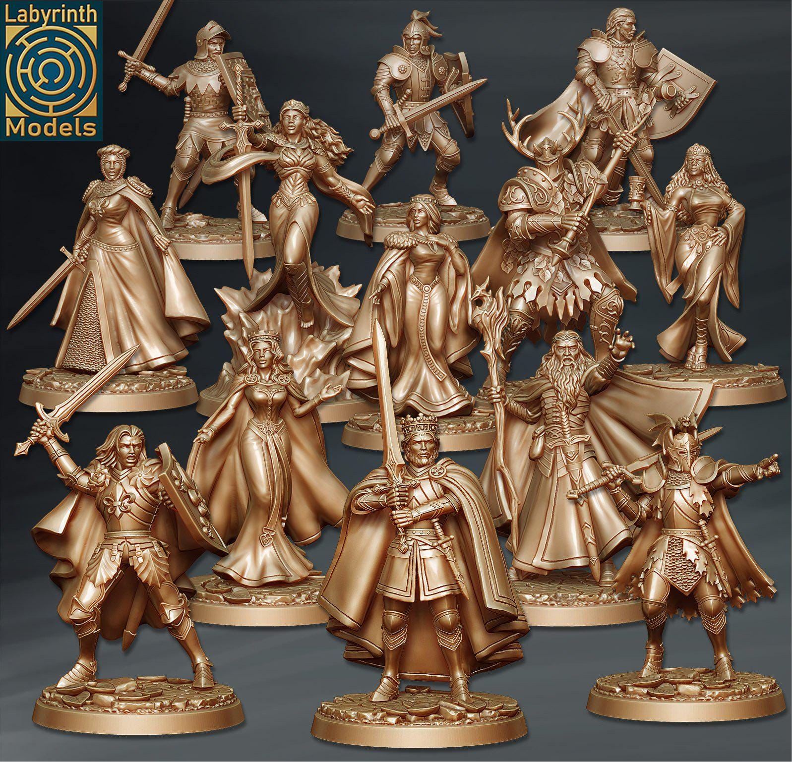 Arthurian Legend, Mordred Miniature - D&D Fantasy RPG - Labyrinth