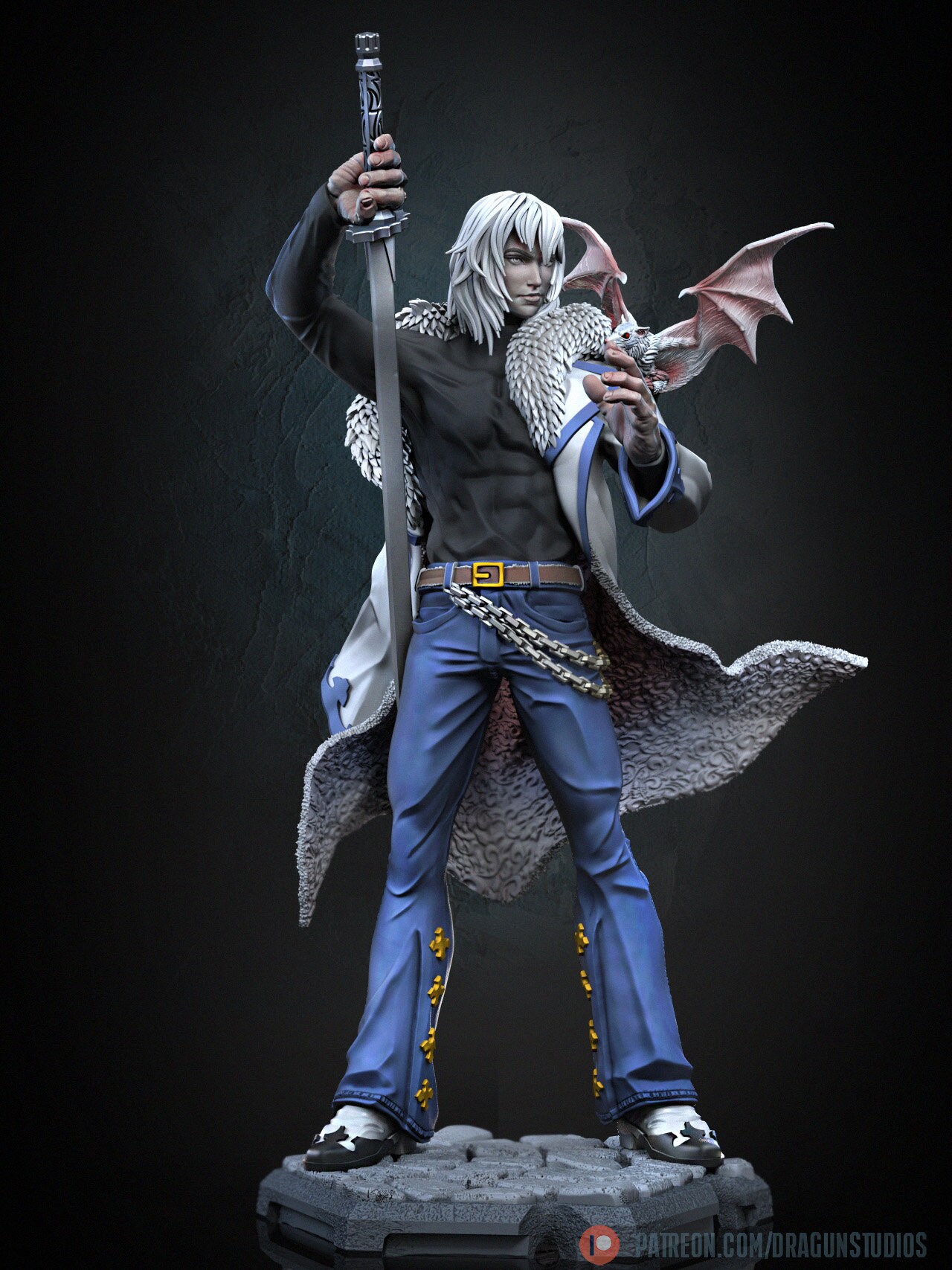 Soma Cruz Fan Art - Dragun Studios - Castlevania Aria of Sorrow