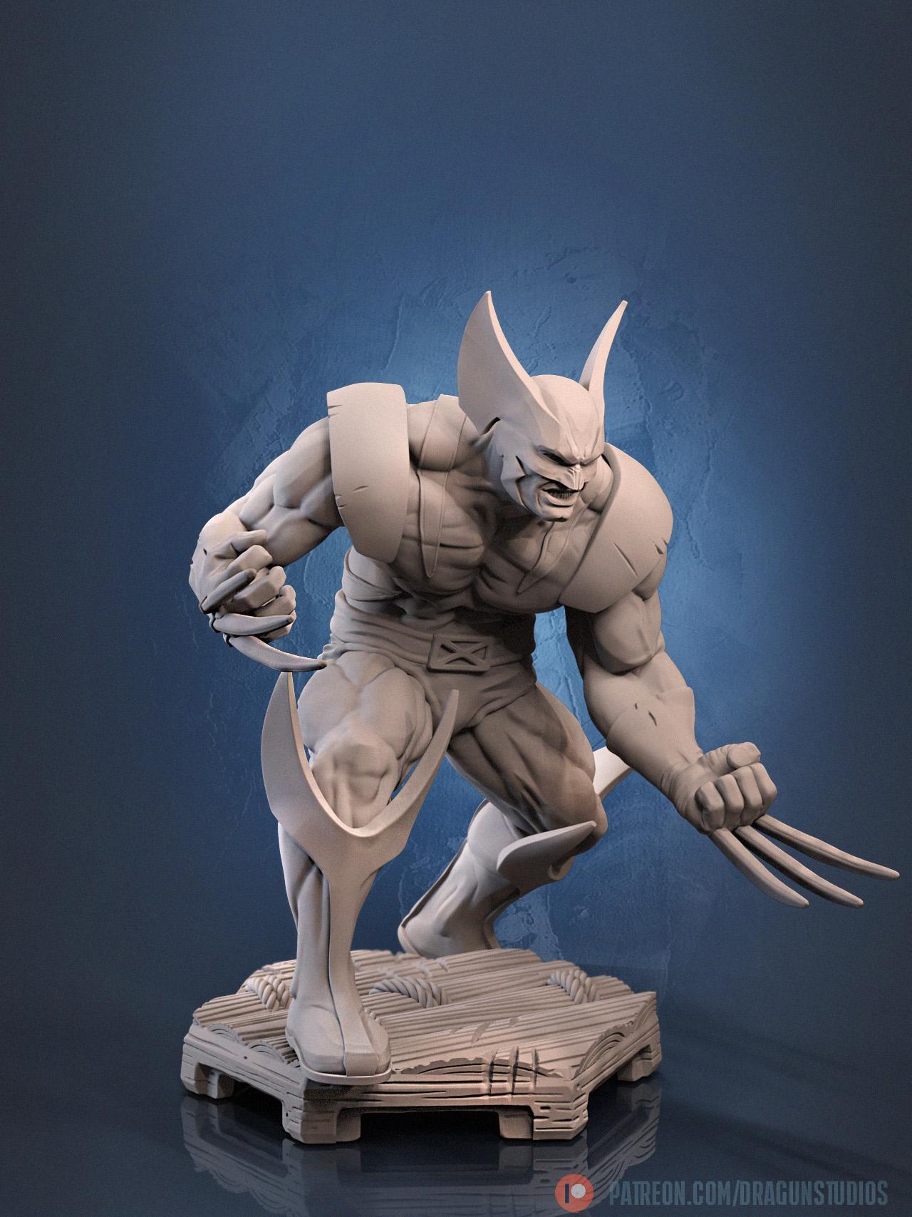 Wolverine Action Pose - Marvel/comic Style Fan Art Dragun Studios ...