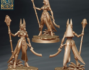 Königreich Kemet Priestess of Anubis Miniatur Rollenspiel - Labyrinth Modelle - Gruftkönige, ägyptisch