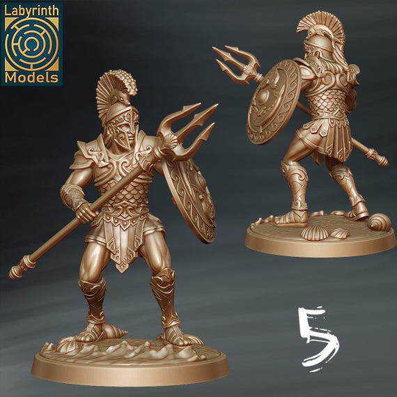 Olympians Warriors of Poseidon Unit - Individual/set of 5