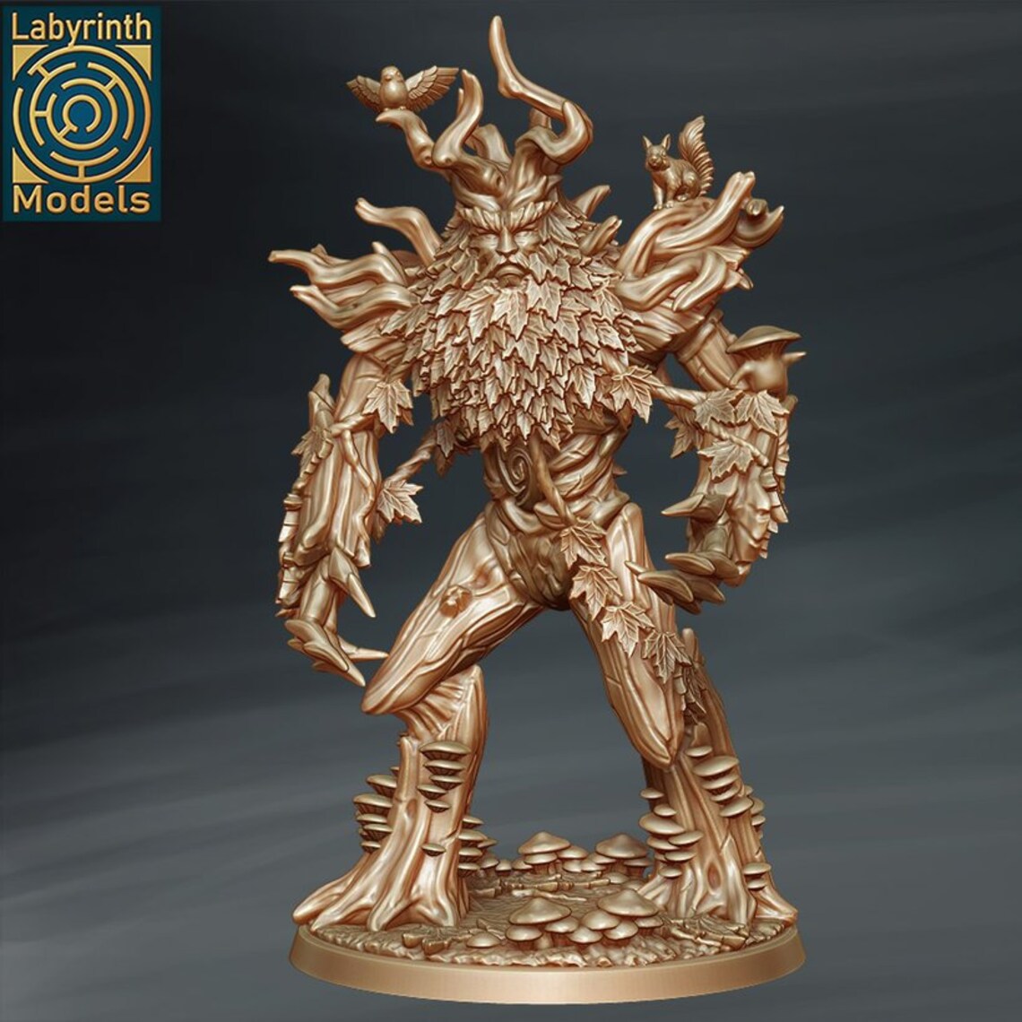 Wood Elf Tree Spirit, Treant, Tree Lord, Treeman Miniature- D&D Fantasy ...