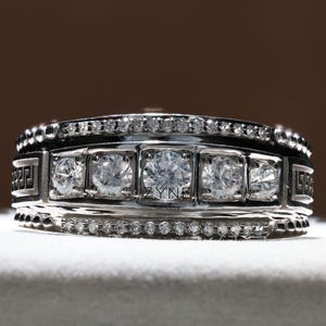 Herenring - statementring heren - 2,6 kt diamanten verlovingsring heren - gouden trouwring heren - diamanten ringen voor hem - jubileumcadeau