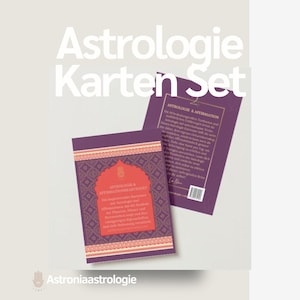 Astrologiekaartenset Astrologie Zodiac Signs-kaarten Maanplaneten Sterrenbeelden Astrologische symbolen Astrologie Flashcards