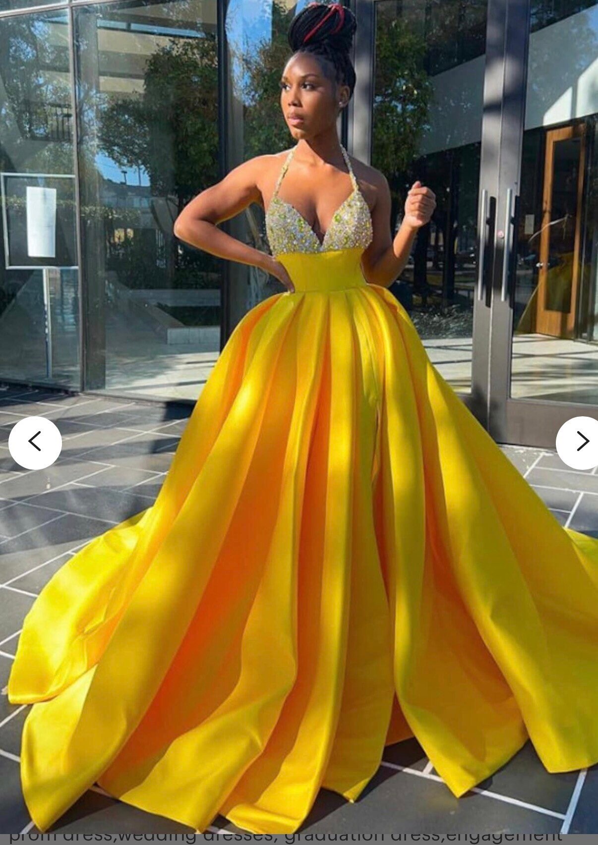 Prom Dress Yellow - Etsy