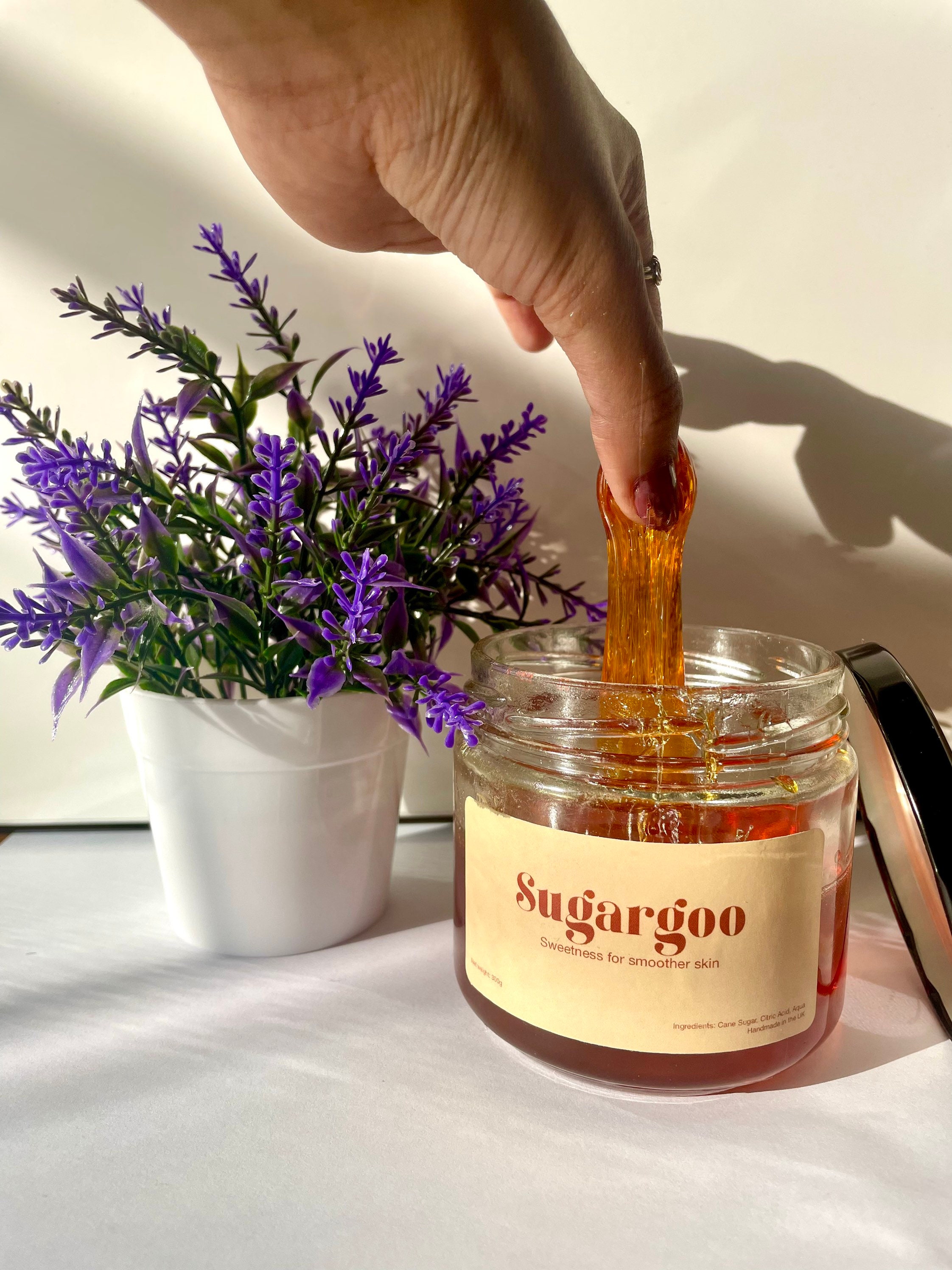 Natural Sugar Wax Hair Removal Vegan Sugaring Paste, 300g
