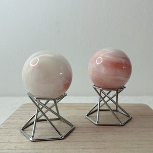 Ball stand metal silver - gemstone ball stand - crystal ball stand