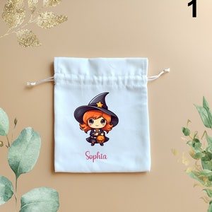 Personalisierter Halloween-Beutel mit Namen Halloween Beutel mit Motiv Geldbeutel Halloween Tasche für Kinder Halloween Beutel Monster