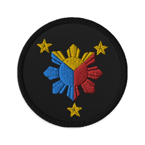 Philippines Sun and Stars Embroidered patches
