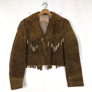 Vintage Schott Ranchers Cowboy Western Styling Genuine Leather Jacket Cropped Style Very Rare Very Hard To Find Medium Fits