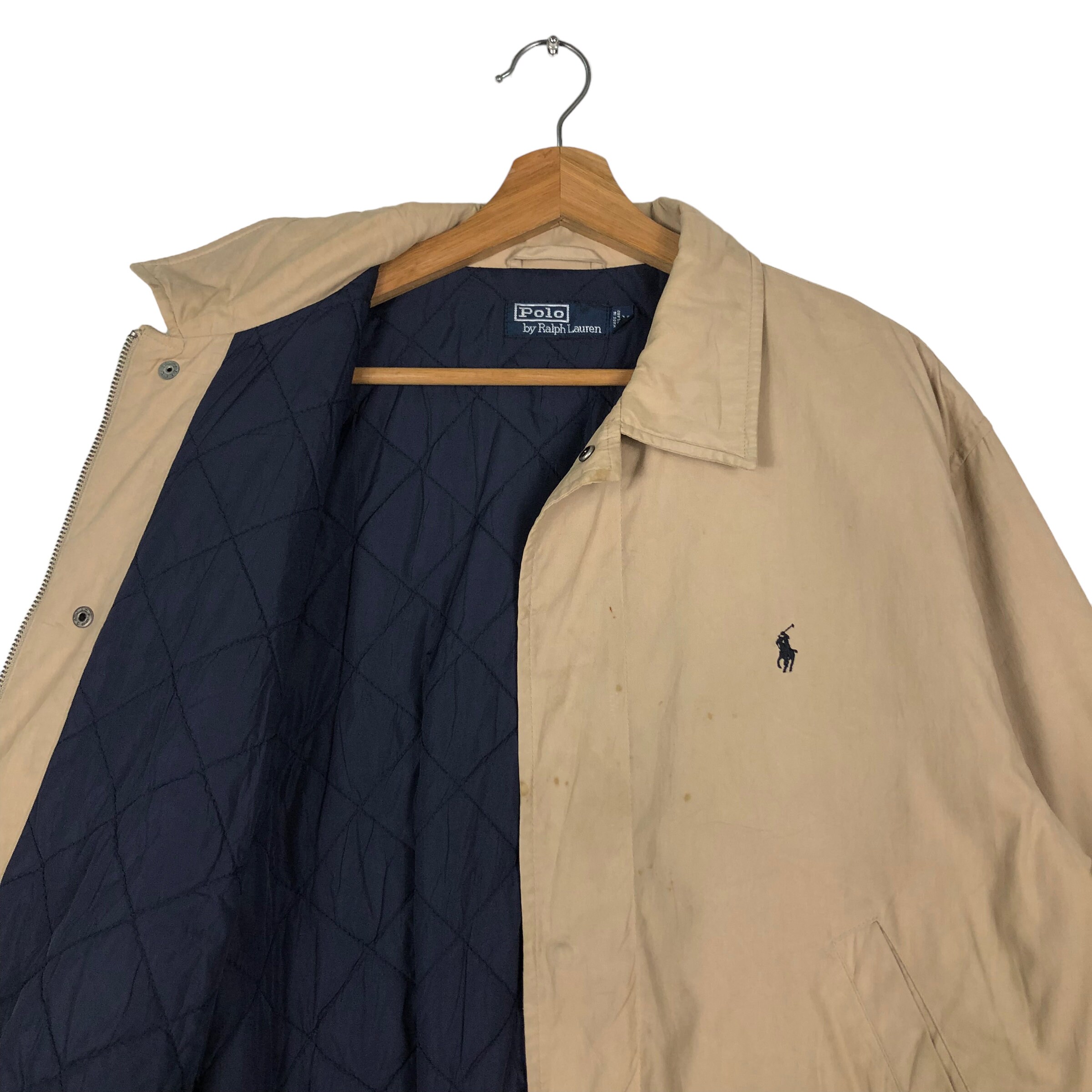 Vintage 90s Polo Ralph Lauren Harrington Jacket, Blanket Lining