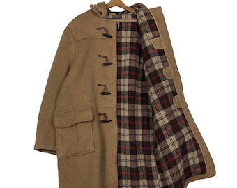 Vintage Gloverall Duffle Coat Toggle Button Size 34 (M) Green
