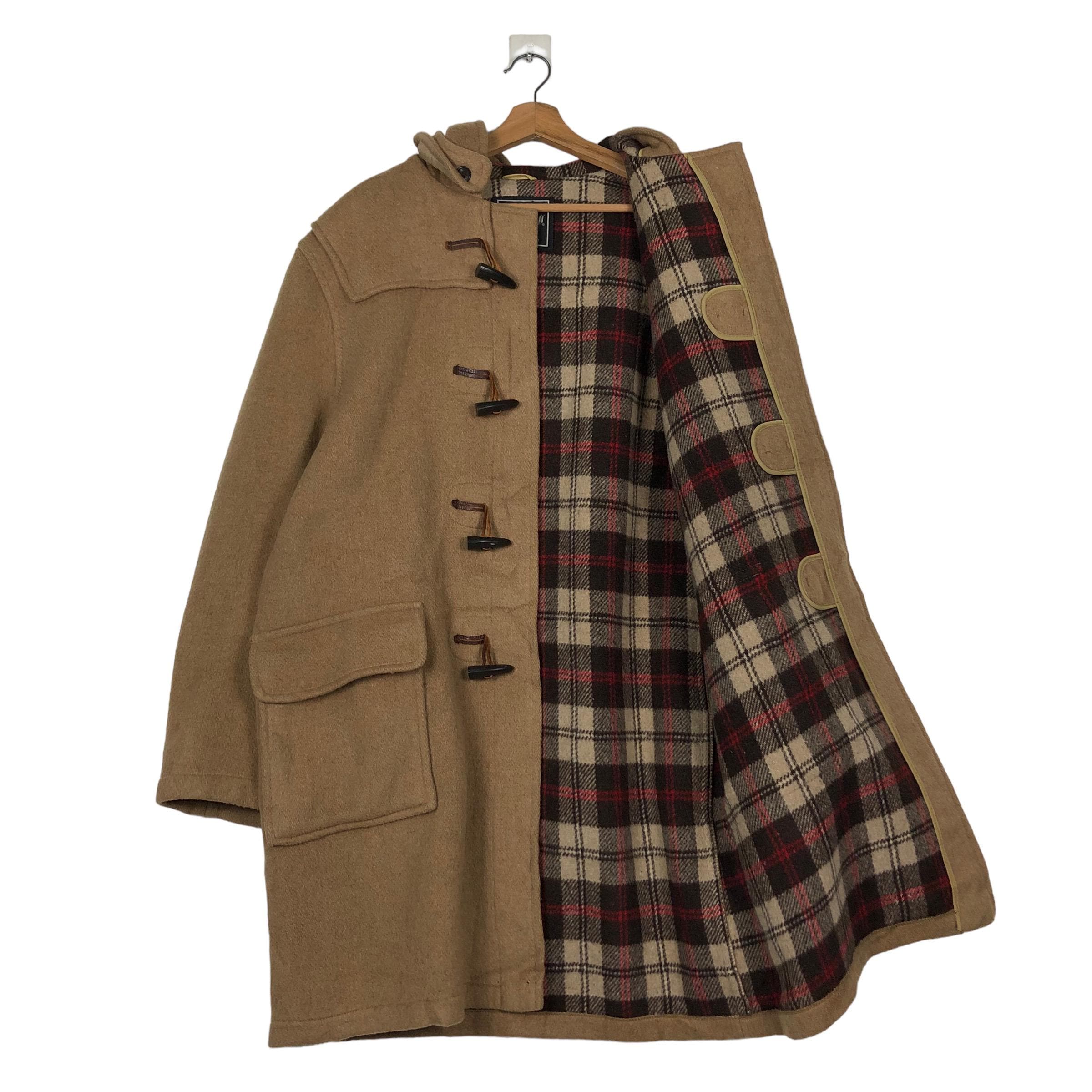 PICK!!! Vintage Duffle Wool Jacket Gloverall Duffle Coat Blanket