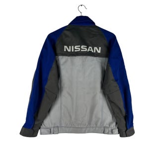 PICK!!! Vintage Work Racing Jacket Nissan Spell Out Big Logo Rare Deisgn Sport Specialist Rare Style Hard To Find
