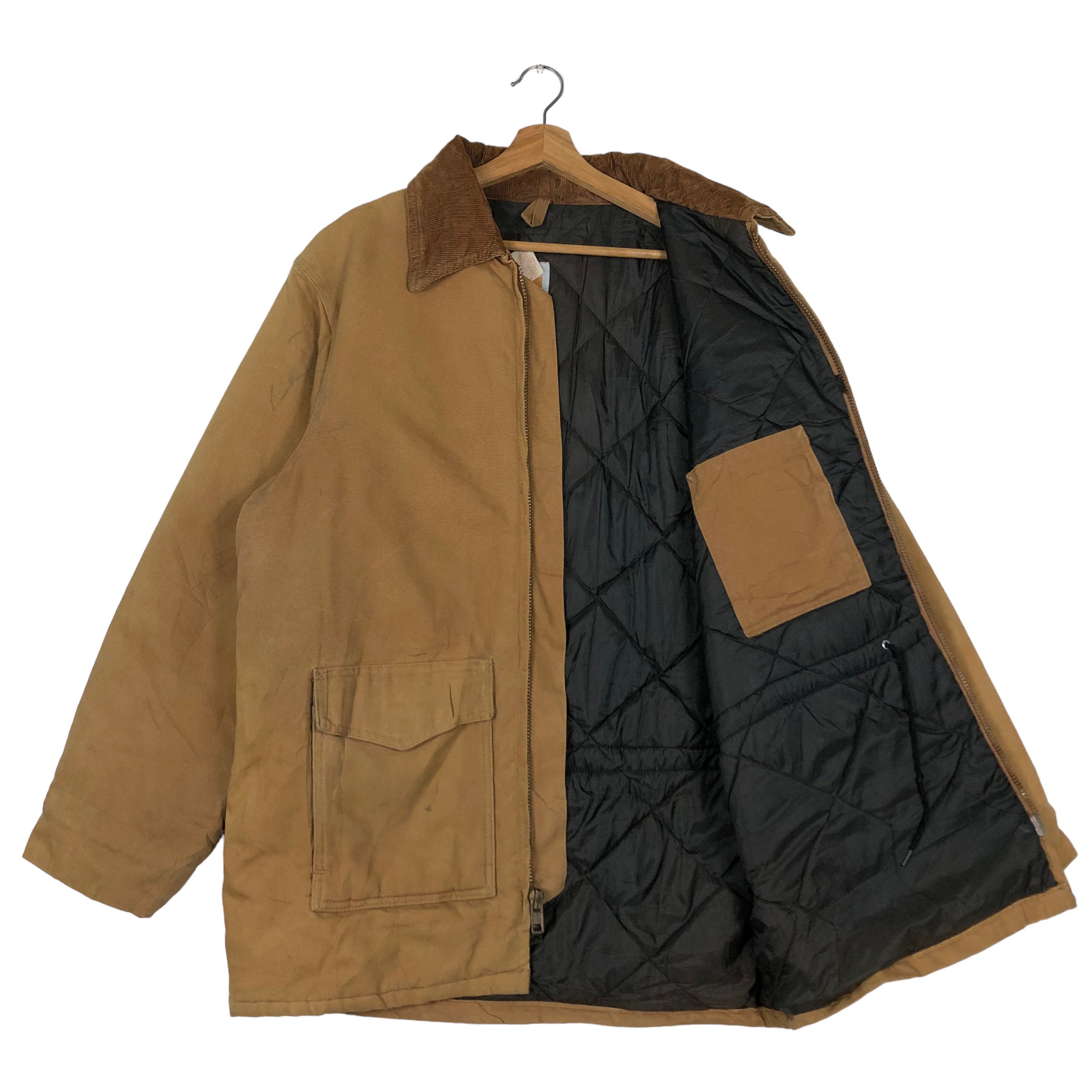 Vintage Carhartt Chore Coat: Detroit Duck Canvas, Multi Pocket