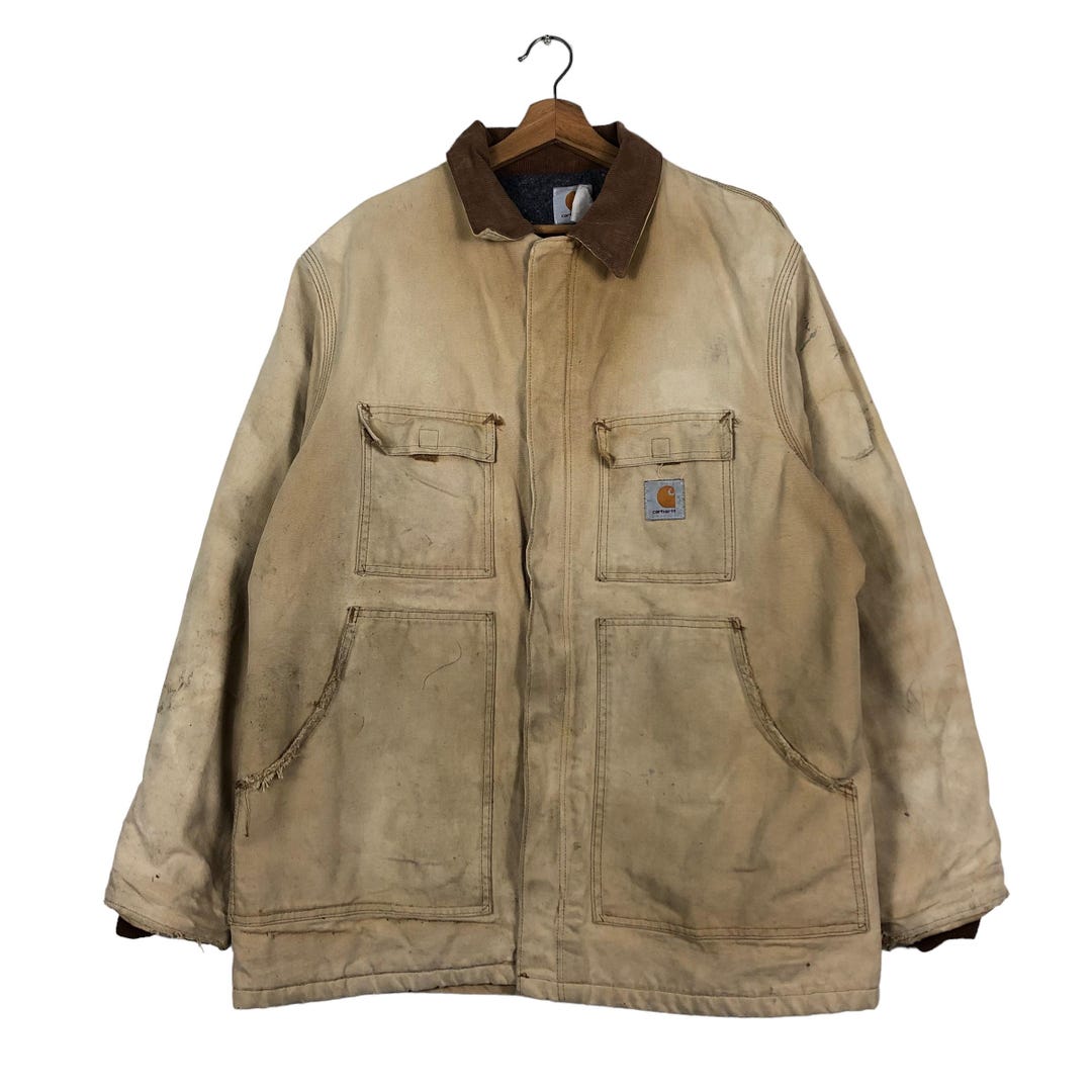 Vintage Carhartt Detroit Duck Canvas Jacket Blanket Lining