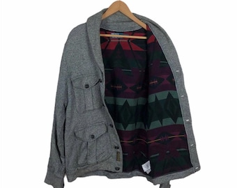 Vintage Polo Ralph Lauren Cardigan Jacket, Navajo Blanket Lining (Size M)
