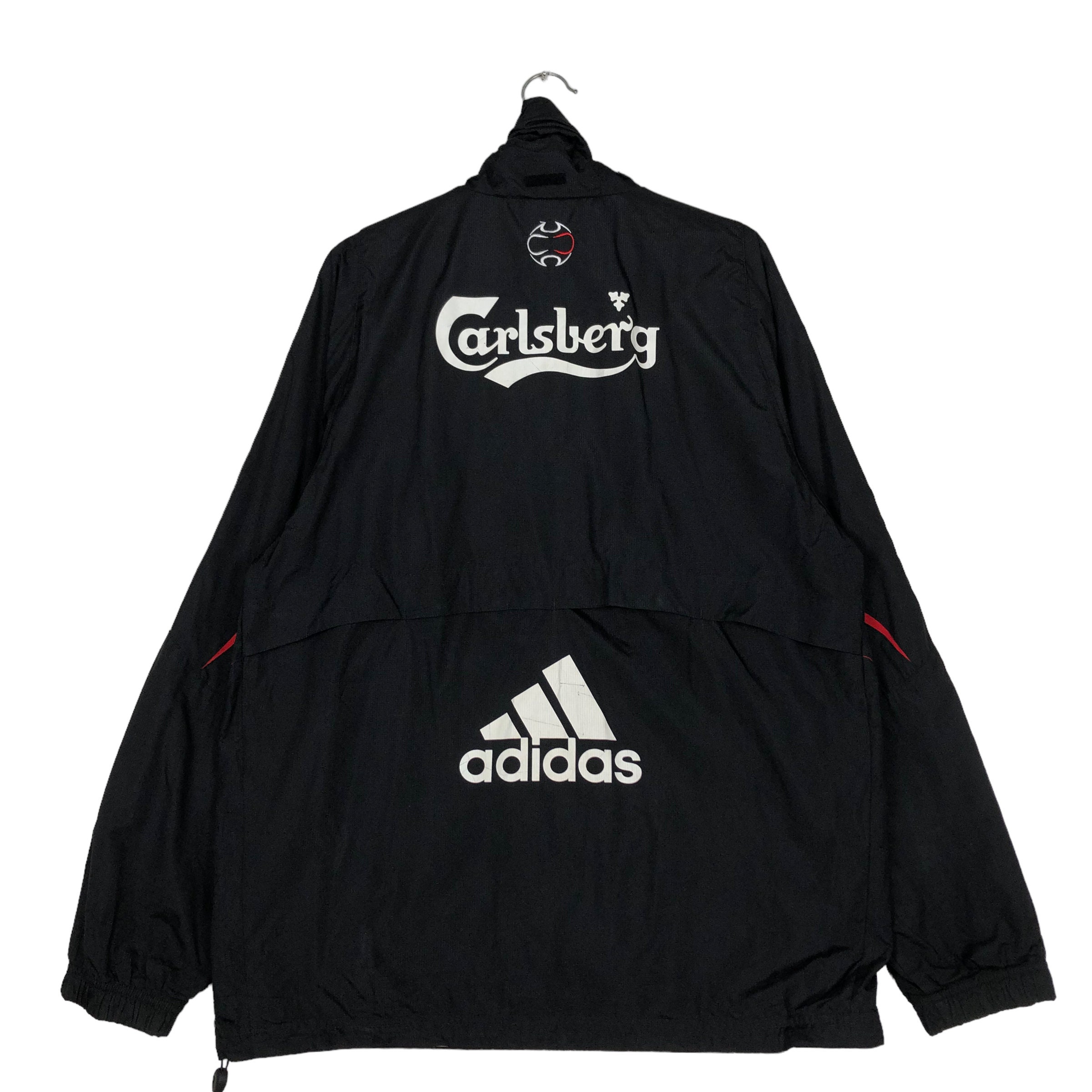 PICK!!! Vintage Adidas Liverpool Carlsberg Big Logo Zipper