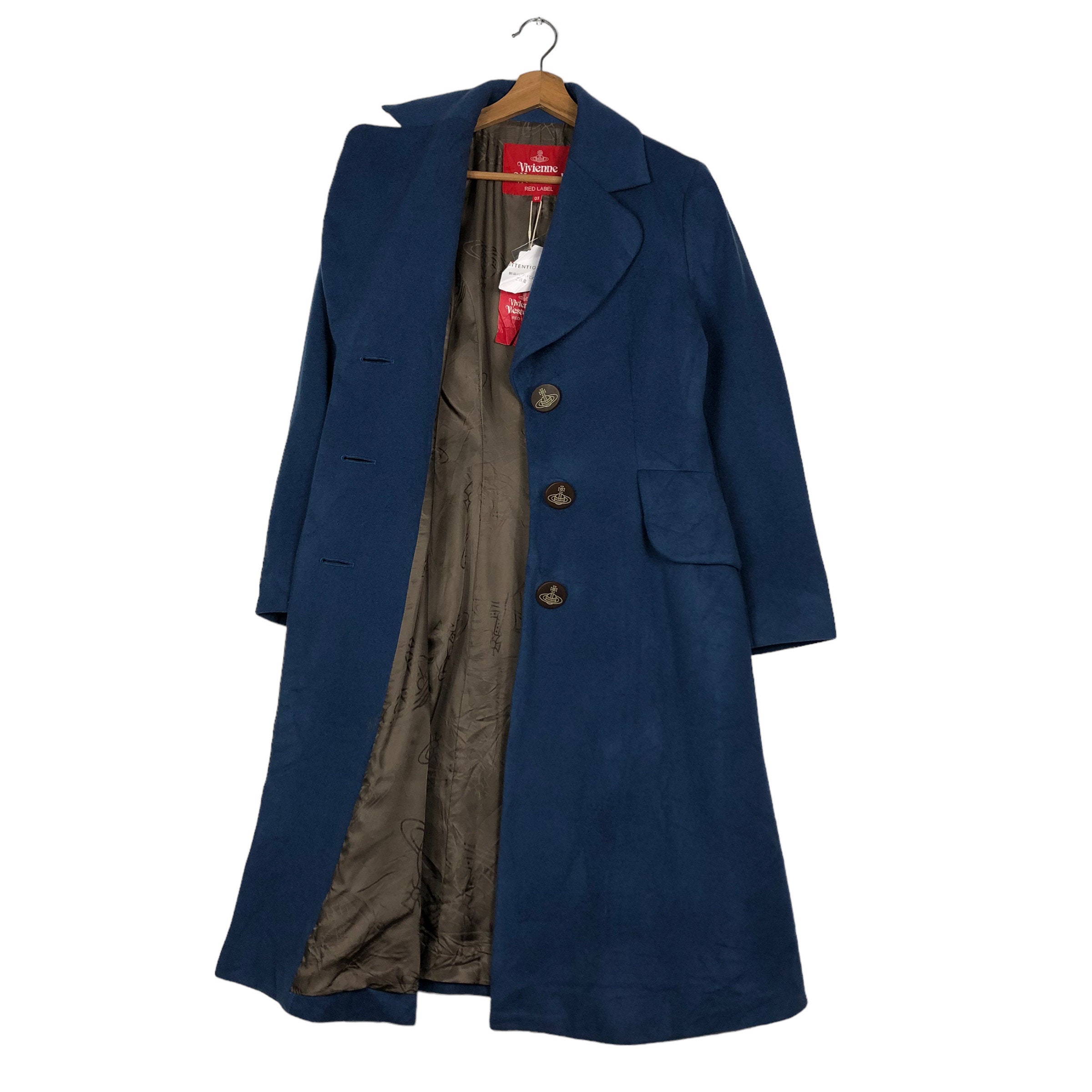 PICK!!! Vintage Vivienne Westwood Red Label Navy Wool Coat Archive
