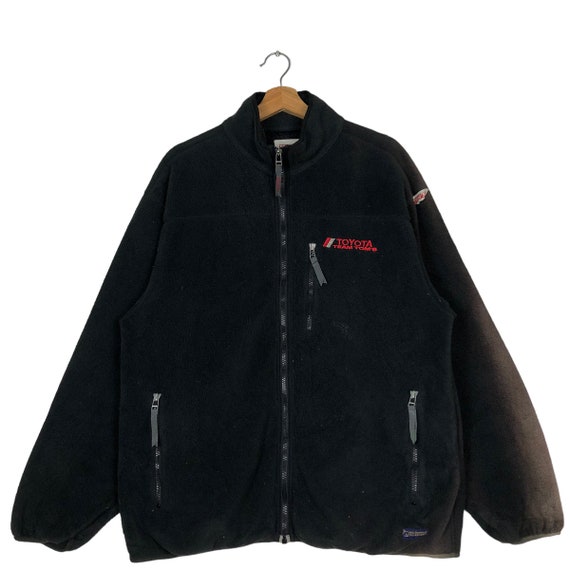 90’s Vtg Fleece Bomber Jacket Toyota Racing Toms Racing