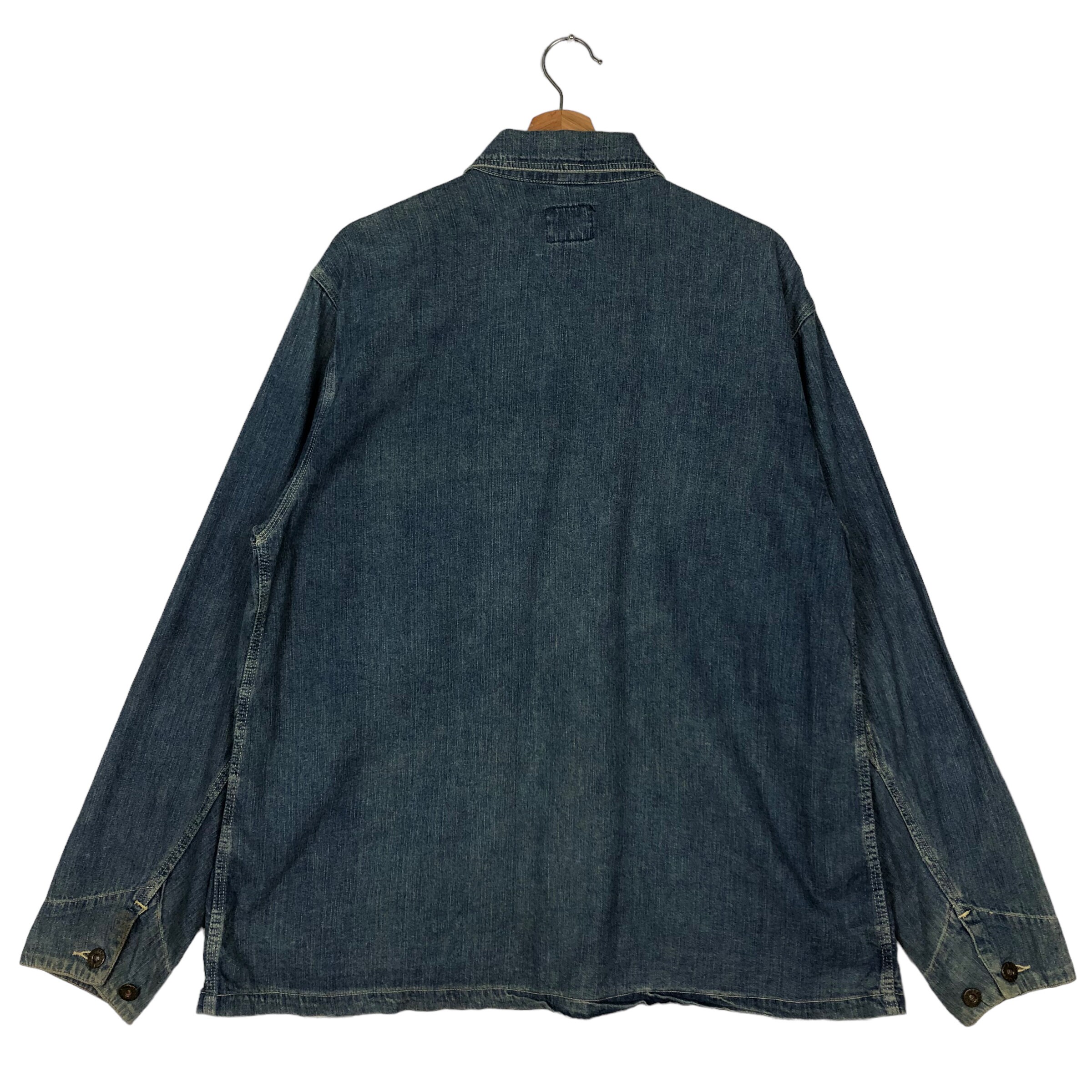 90S Magic Life Black Denim Chore Jacket | eBay