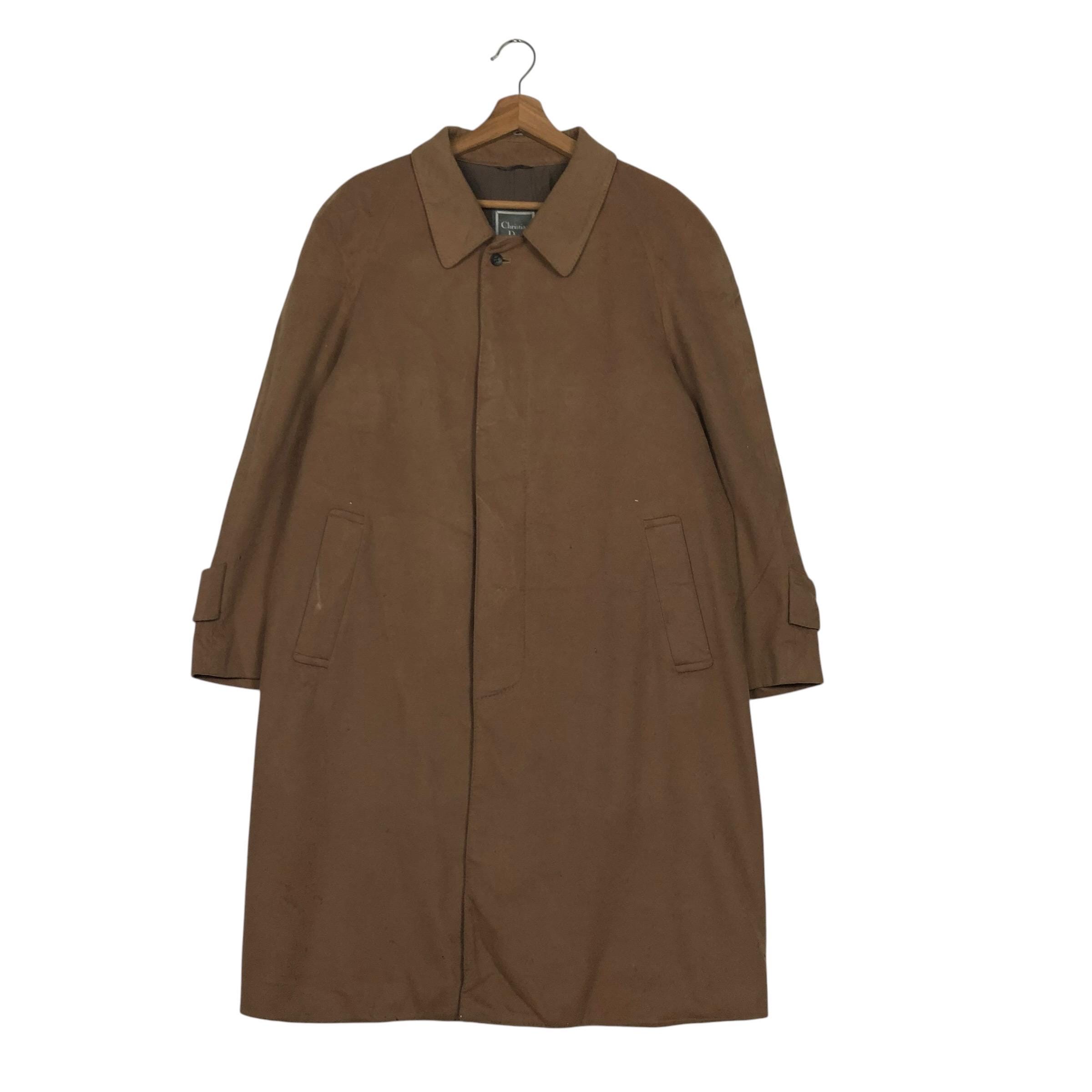 Dior Homme, PICK!!! Vintage Christian Dior Monsieur Brown Long Overcoat Minimalist French Designer Archive Quiet Luxury Coat