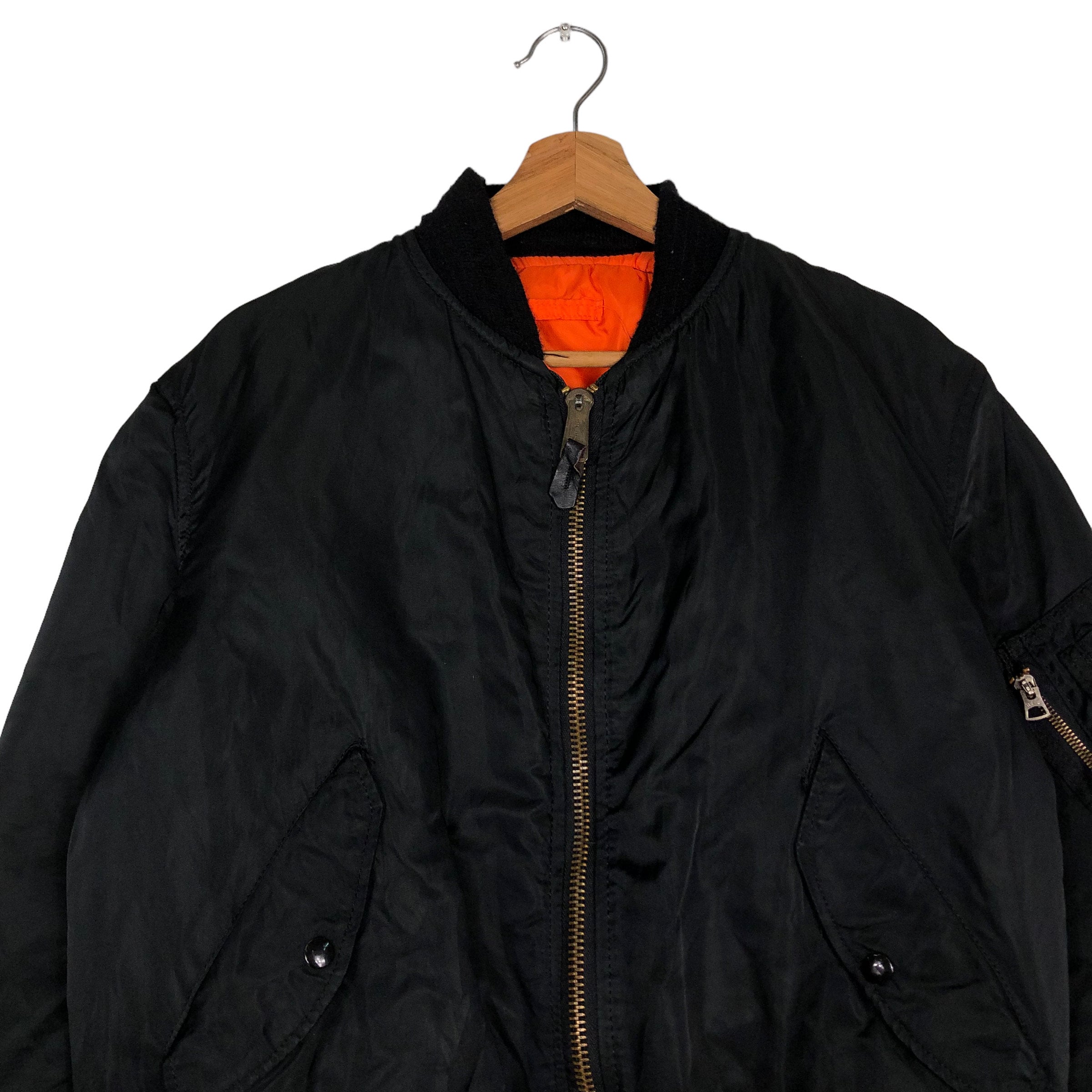PICK!!! Vintage Bomber Jacket Ma-1 Alpha Industries Made in