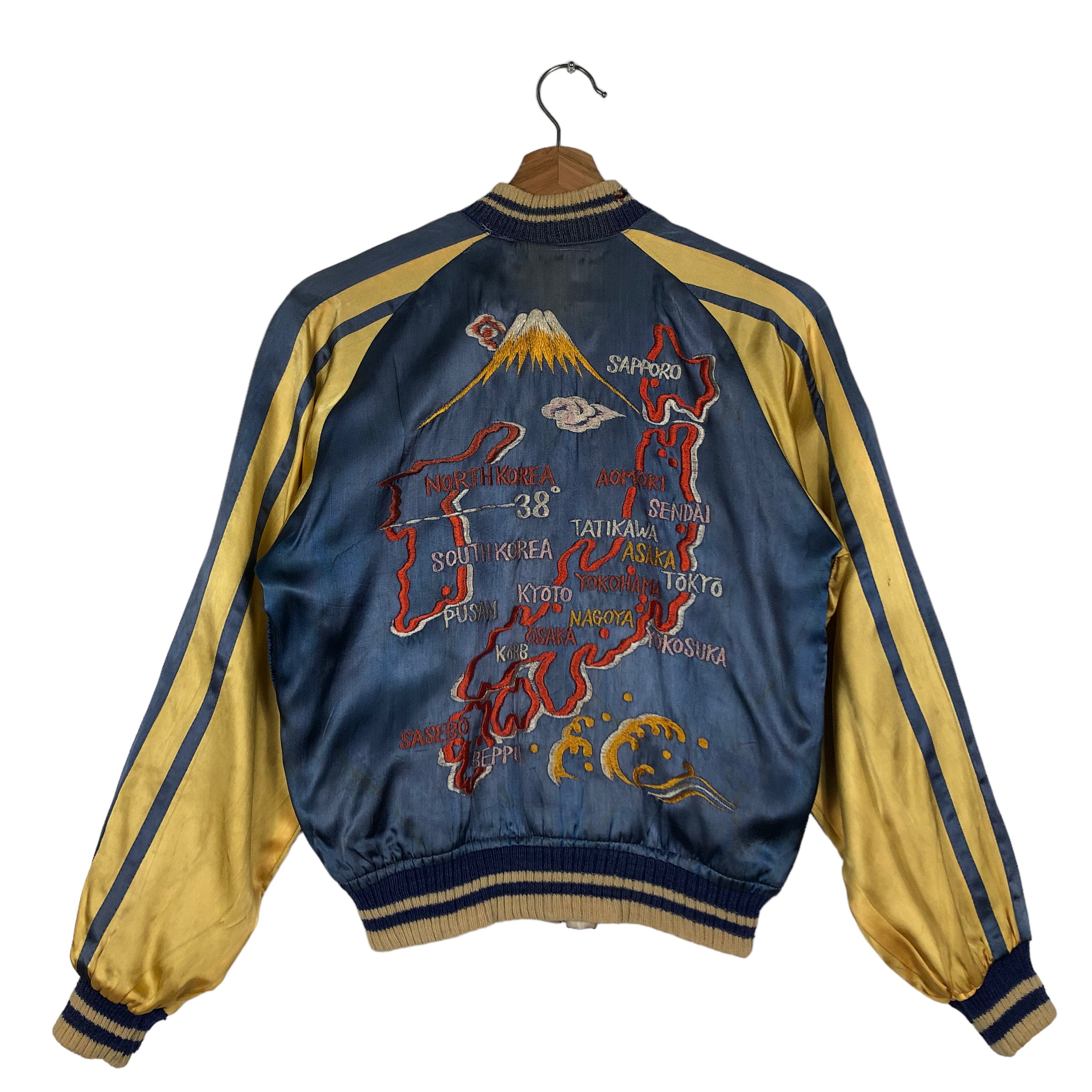 ヴィンテージ刺繍スカジャン スーベニアジャケット リバーシブル 龍柄