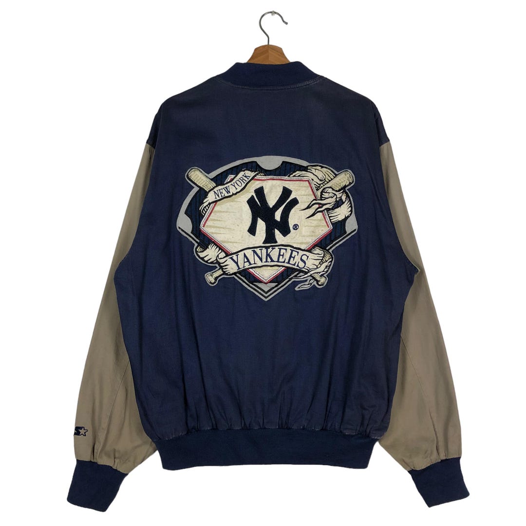 Vintage New York Yankees Starter Bomber Jacket, Embroidered Big Logo ...