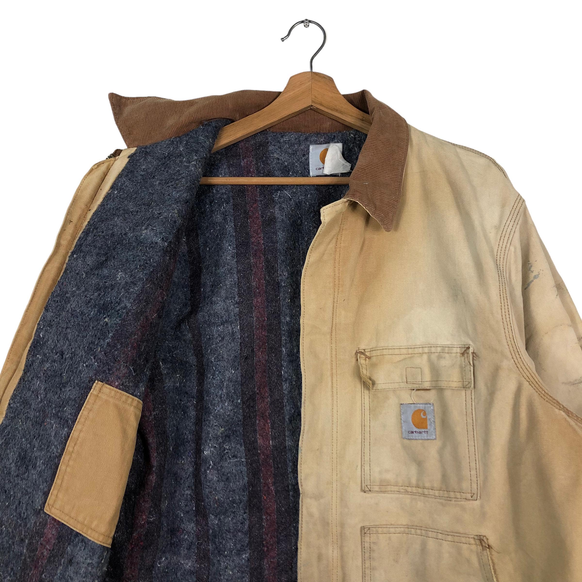 Vintage Carhartt Detroit Jacket, Distressed Duck Canvas Chore Coat