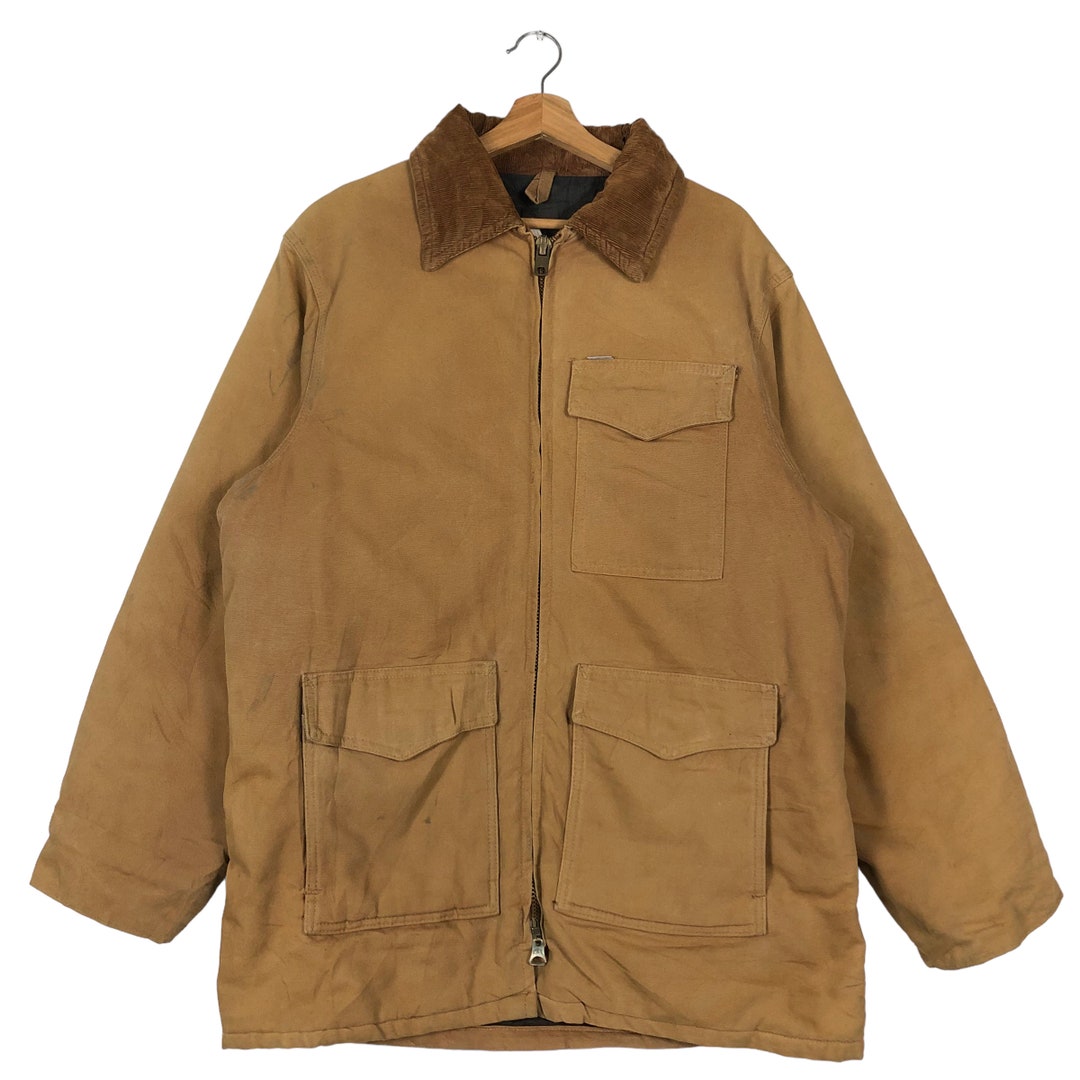 Vintage Carhartt Chore Coat: Detroit Duck Canvas, Multi Pocket