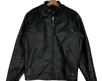Vtg 70s 80s Schott NYC Style 102 Mocha Leather Jacket Brown
