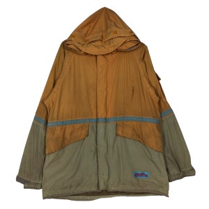 PICK!!! Vintage Nylon Hunting Jacket Hysteric Glamour Double Layer Multi Color Block Hoodie Very Rare Hard To Find Medium Size Estimate