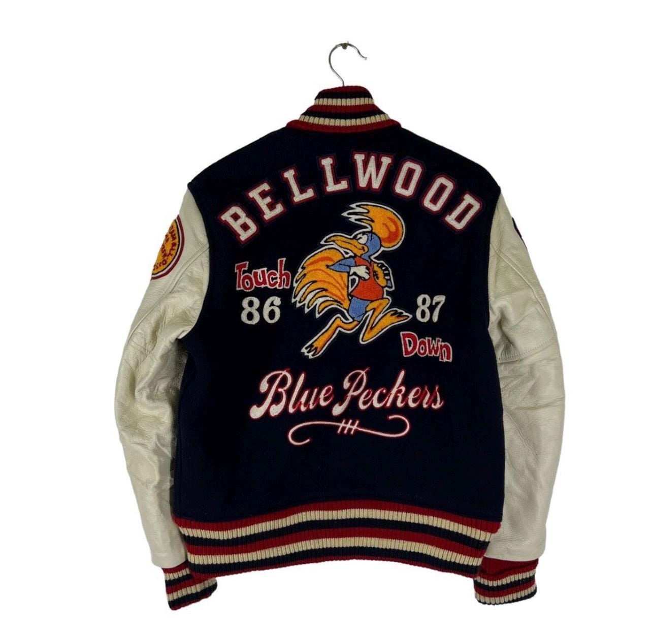 Vintage Looney Tunes Letterman Jacket: Embroidered Varsity Design 