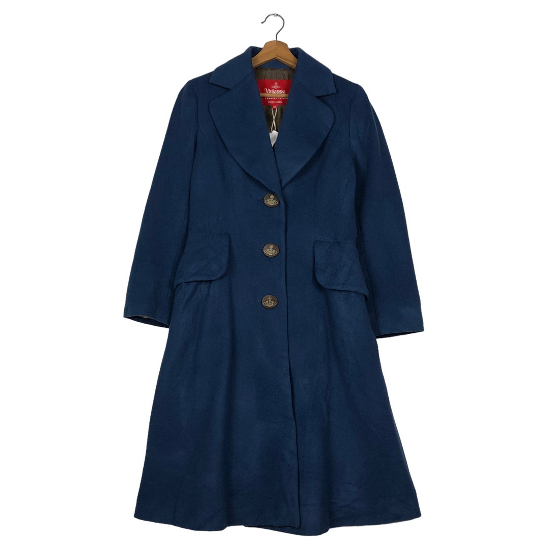 PICK!!! Vintage Vivienne Westwood Red Label Navy Wool Coat Archive