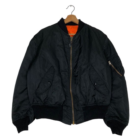 PICK!!! Vintage Bomber Jacket Ma-1 Alpha Industries Made in