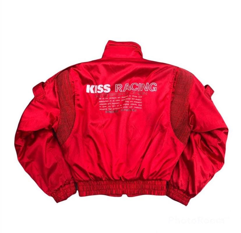 ヴィンテージ KISS Racing Team レッドカラー Vintage KISS Racing Team Bomber Jacket, Red, Large - Etsy