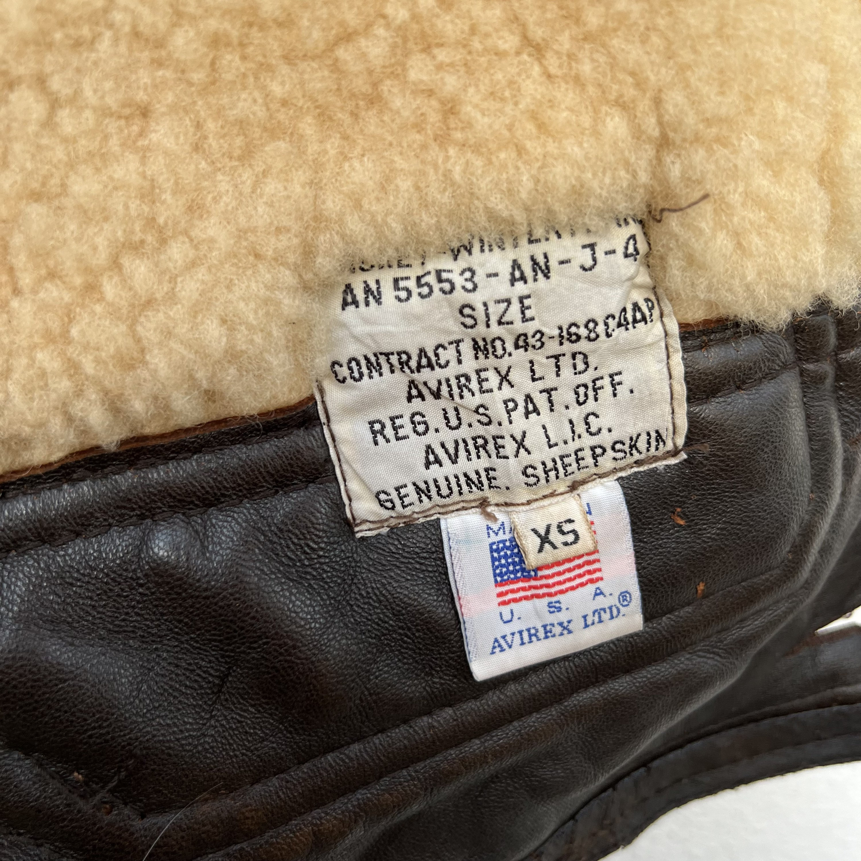 AVIREX sheepskin leather jacket ブラウン L Vintage Avirex Bomber Jacket Type B3 - Etsy Canada