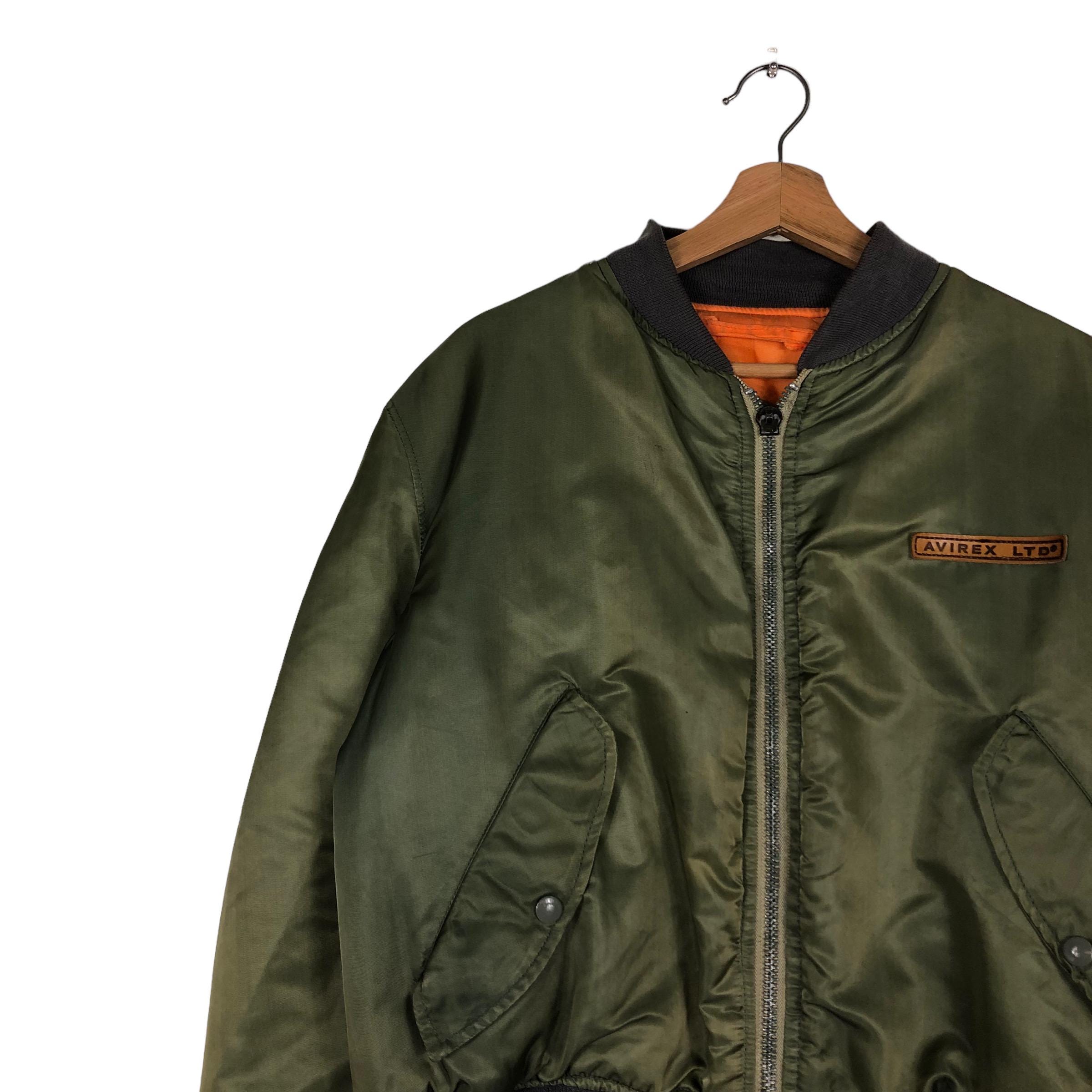 希少 80s AVIREX reversible MA-1 Jacket Vintage 90s Avirex Top Gun MA-1 Flight Flyers Bomber Jacket