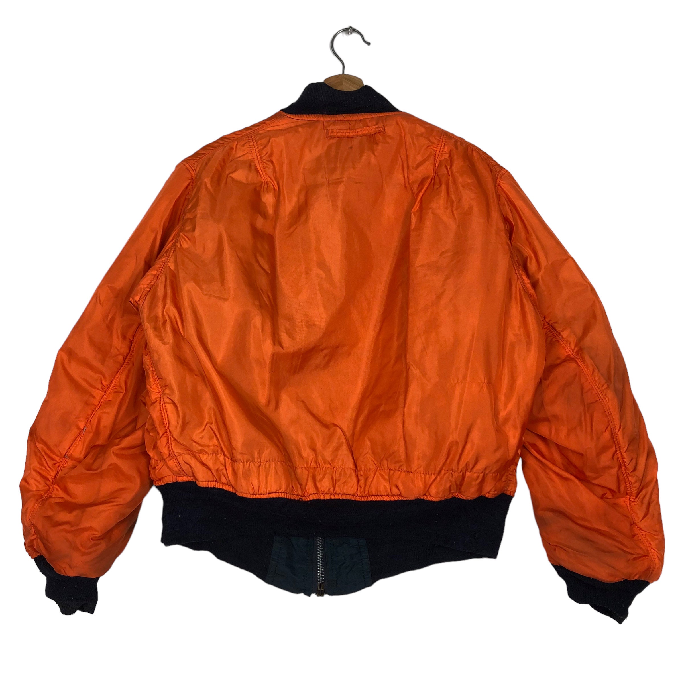 ジャケット・アウター 90's vintage ma-1 reversible blouson 2X 90s MA-1 Reversible Bomber Flight Jacket – Flying Apple