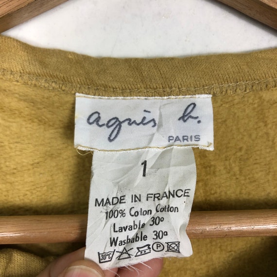 90's agnes b 【made in france】 Vintage 90s Agnes B Paris Snap Button Cardigan Brown Made in