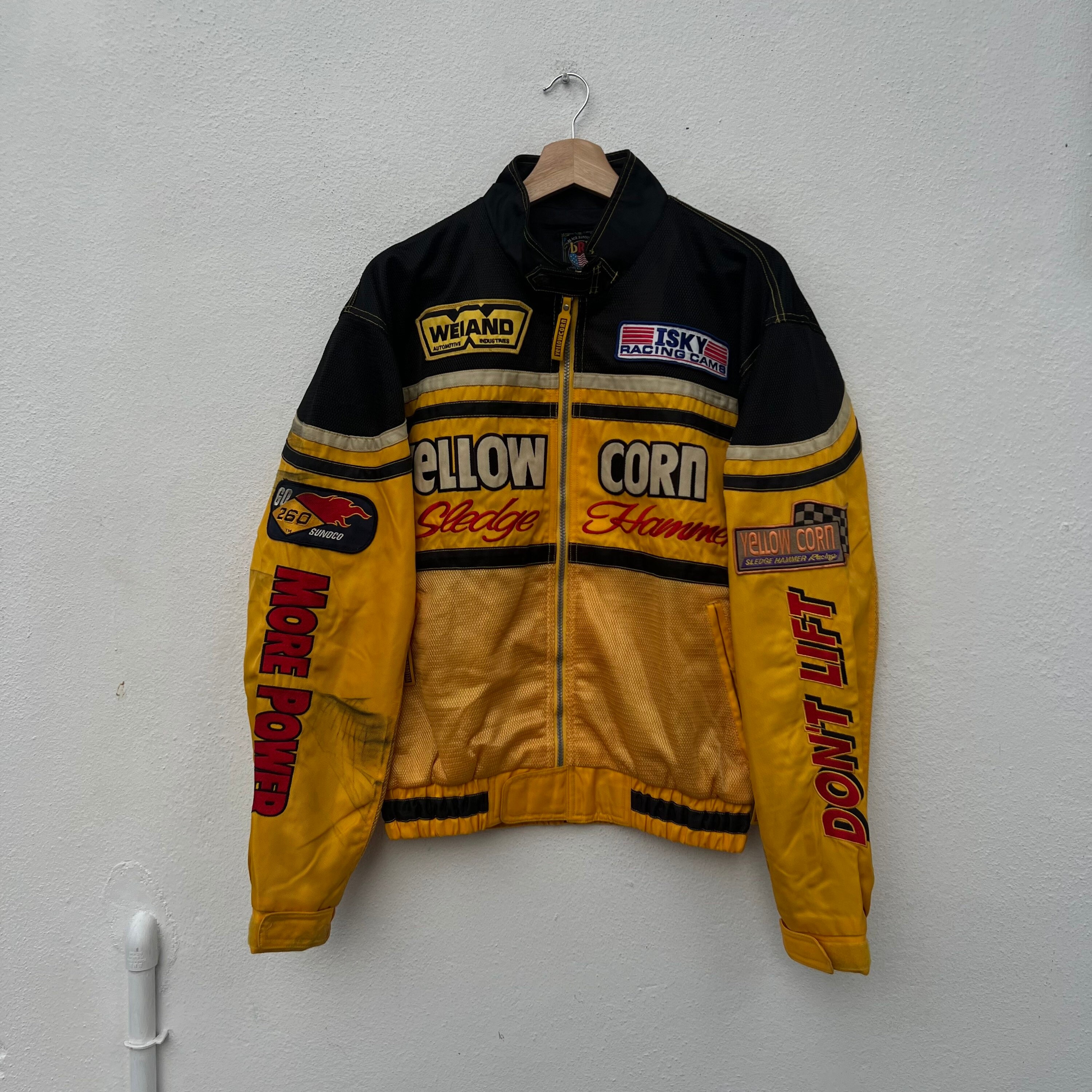 Vintage Yellow Corn Motorcycle Biker Jacket - Etsy