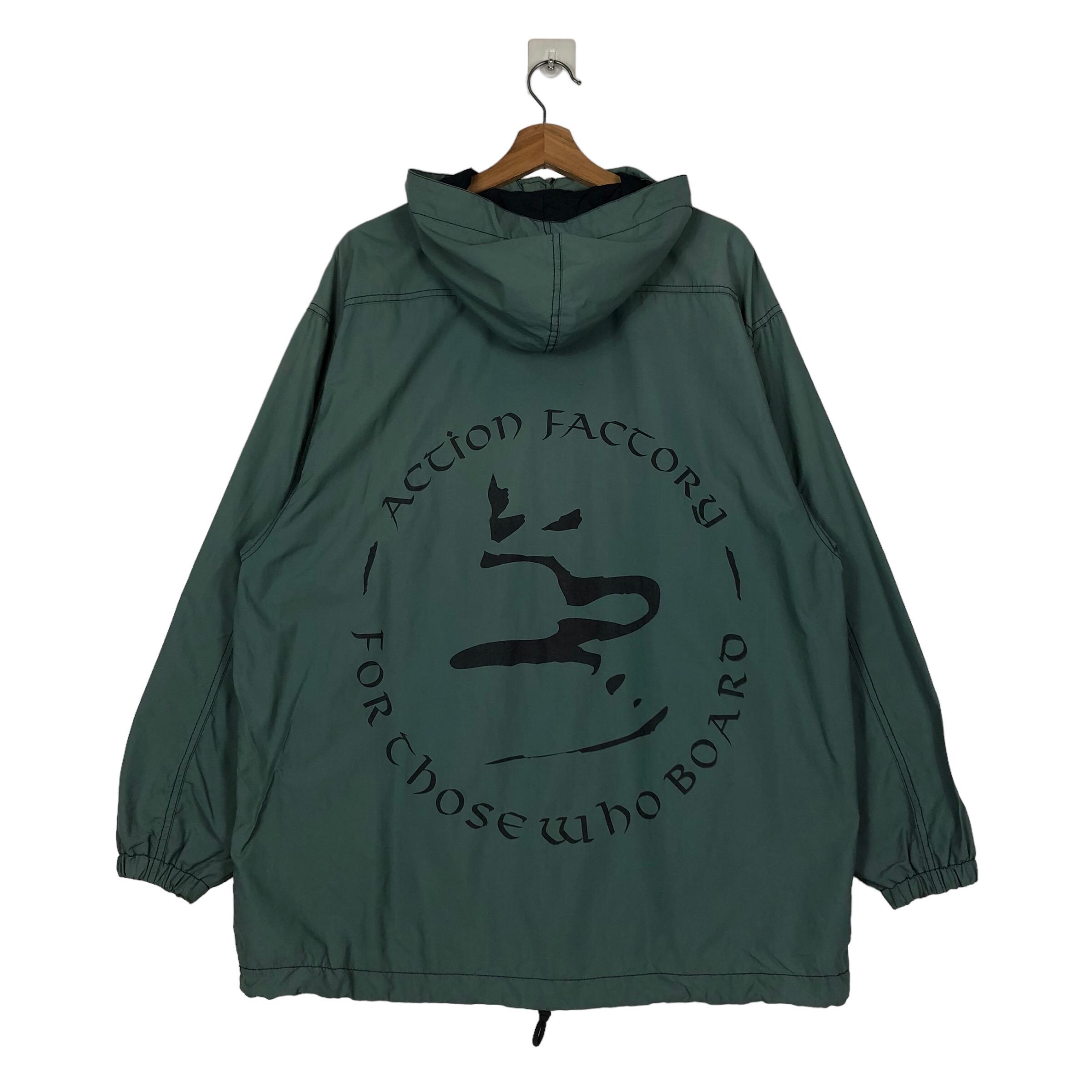 Action Factory Wear Anorak Jacket Hoodie Big Pockets - Etsy