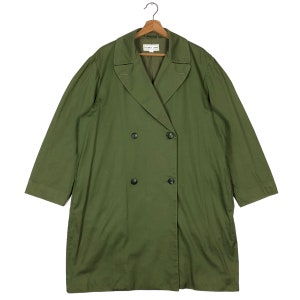 PICK!!! Vintage 90's Helmut Lang Long Jacket Double Breast Rare Colour Green Japan Made Hard To Find