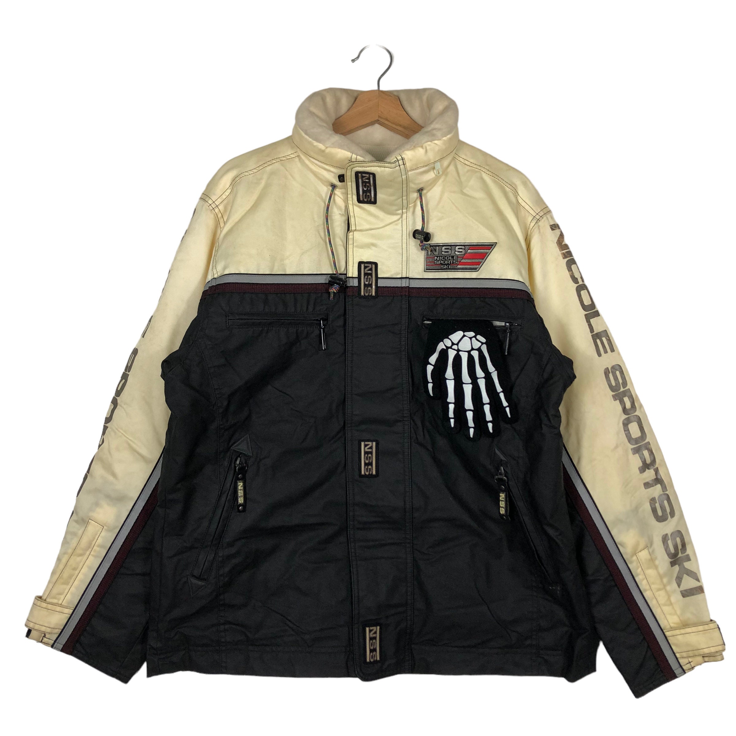Blouson Vintage Ski Bomber Violet - Taille 46 - Qualité Chaude - Occasion Bon état - Plus Size