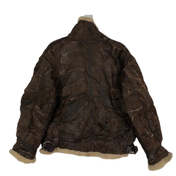Vintage Patchwork Shearling B3 Bomber Jacket, She… - image 6
